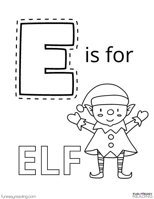 Letter E Coloring Sheet Infoupdate
