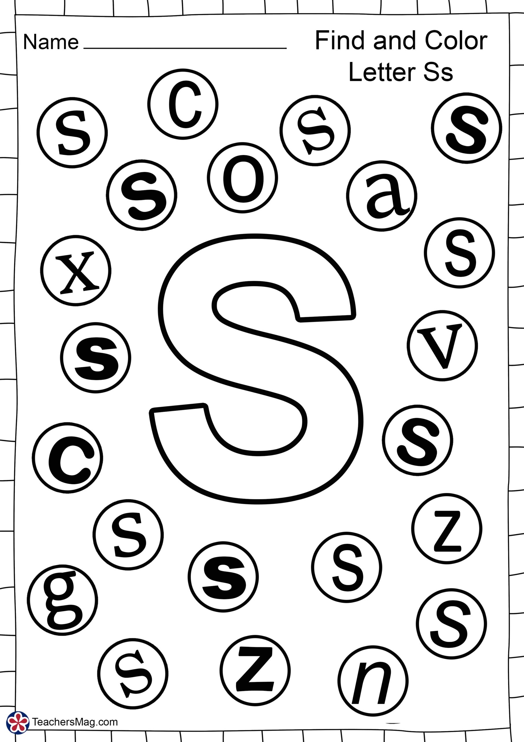 Letter S Activities For Toddler Preschool Kindergarten Worksheets 