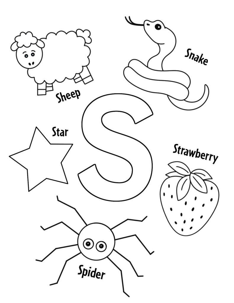 Letter S Coloring Pages Pre Infoupdate