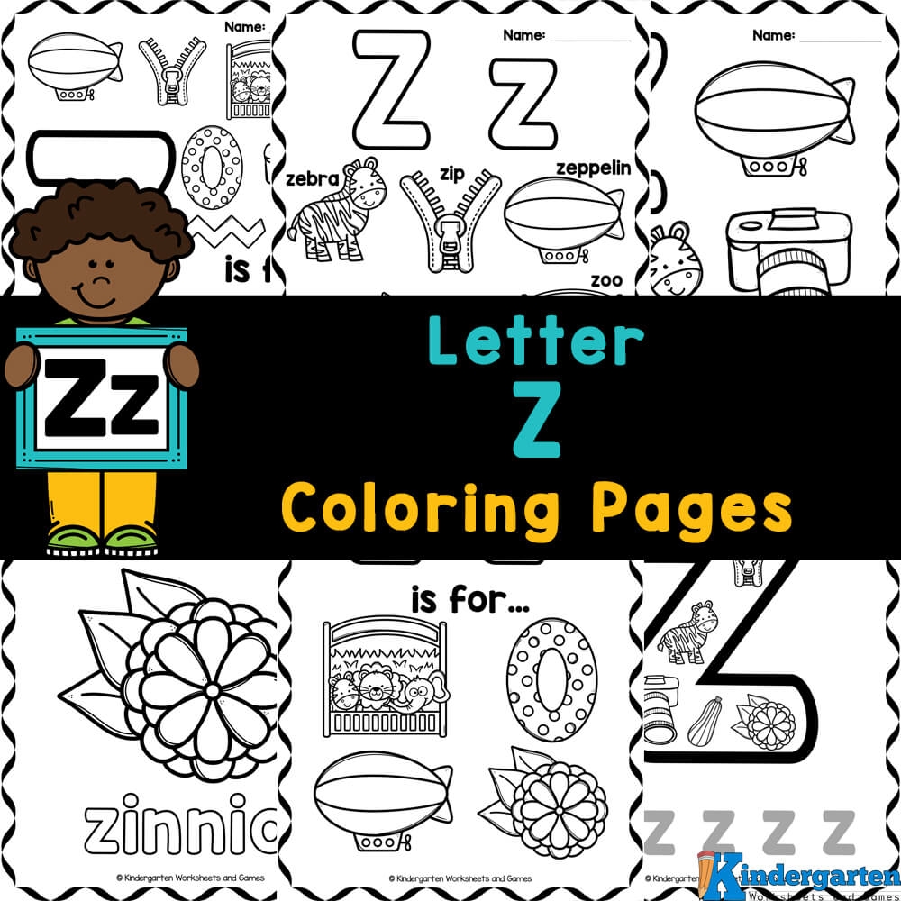 Letter Z Coloring Pages Kindergarten Infoupdate