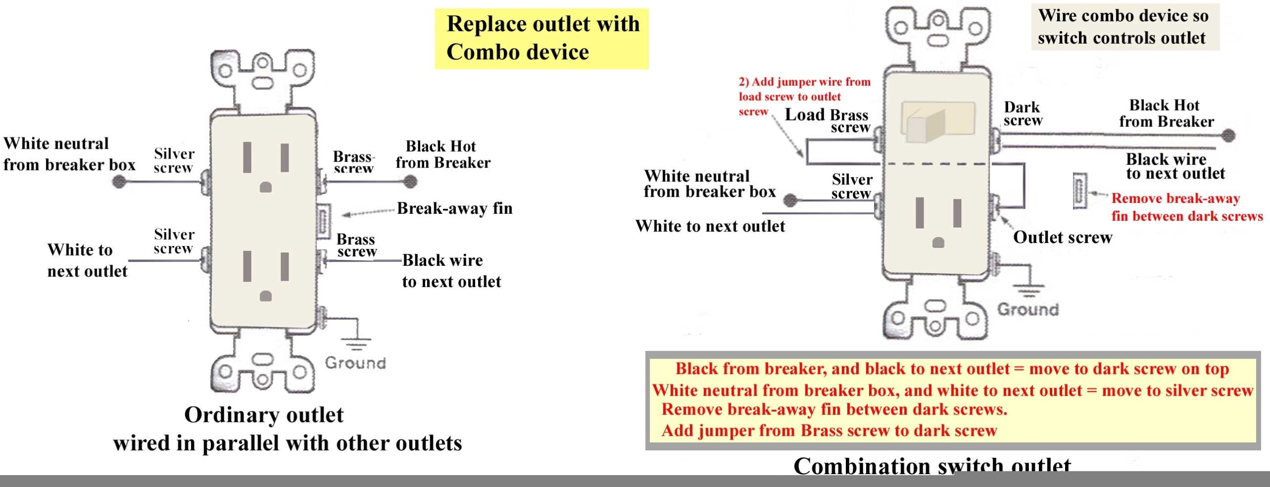 Light Switch Outlet Combo Wiring Diagram Fresh Wiring Diagram Switch