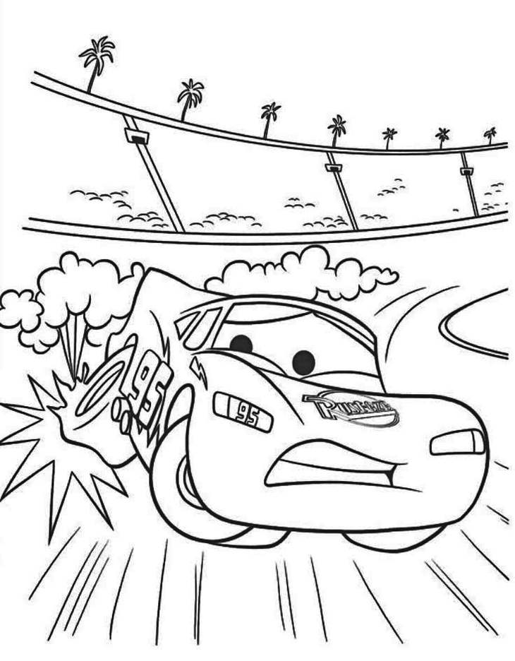 Lightning McQueen Coloring Pages Coloring Pages