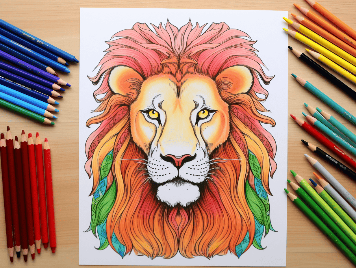 Lion Drawing Images Coloring Pages Infoupdate