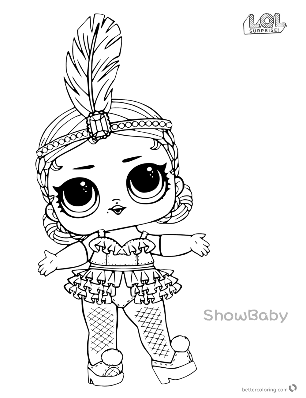 LOL Surprise Doll Coloring Pages Showbaby Free Printable Coloring Pages