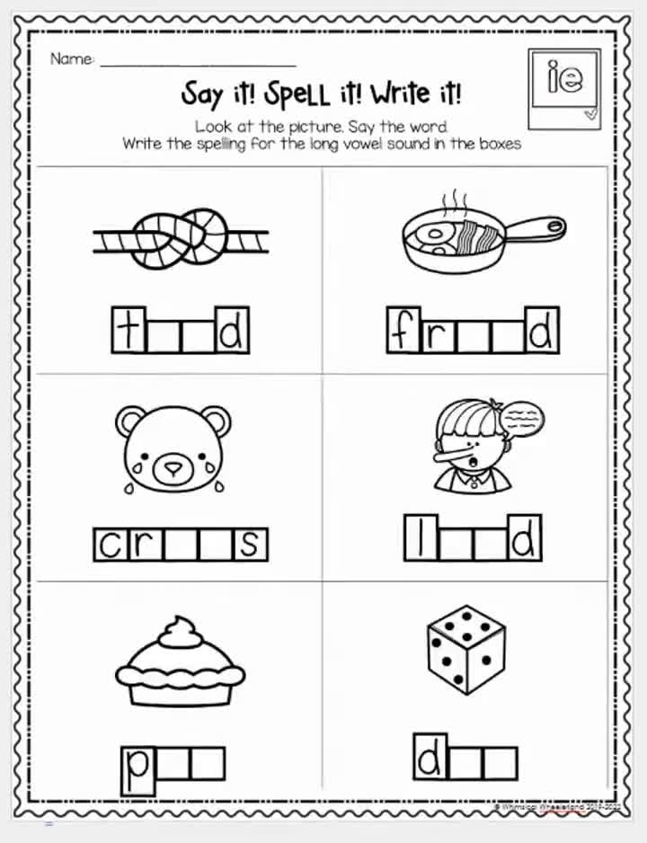 Long Short Vowels Worksheets
