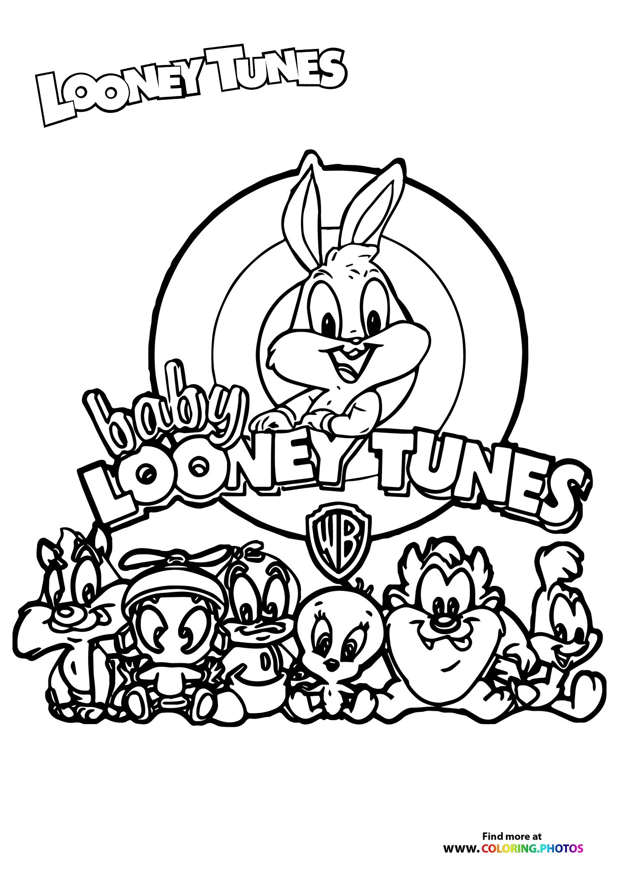Looney Tunes Characters Coloring Pages For Kids