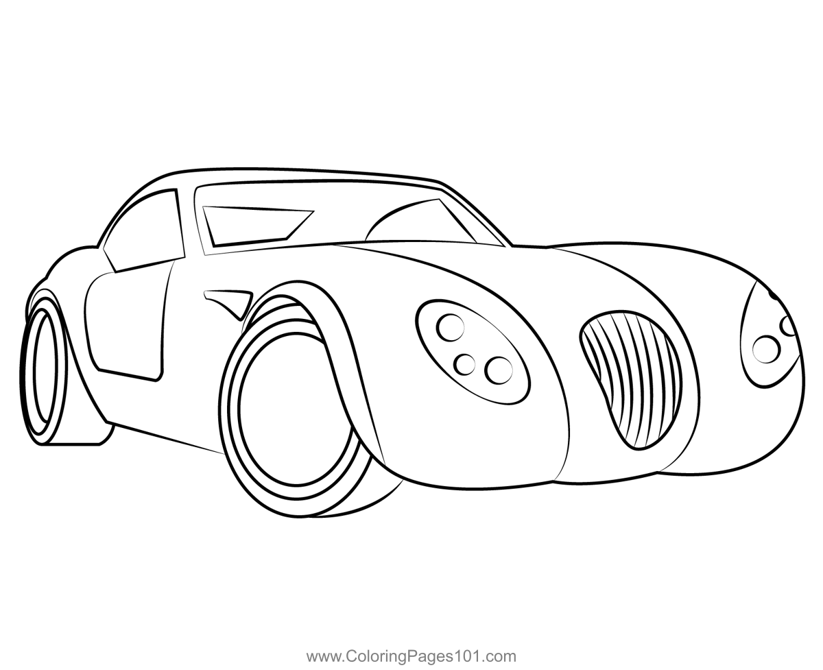 Luxury Sports Car Coloring Page For Kids Free Sports Cars Printable 