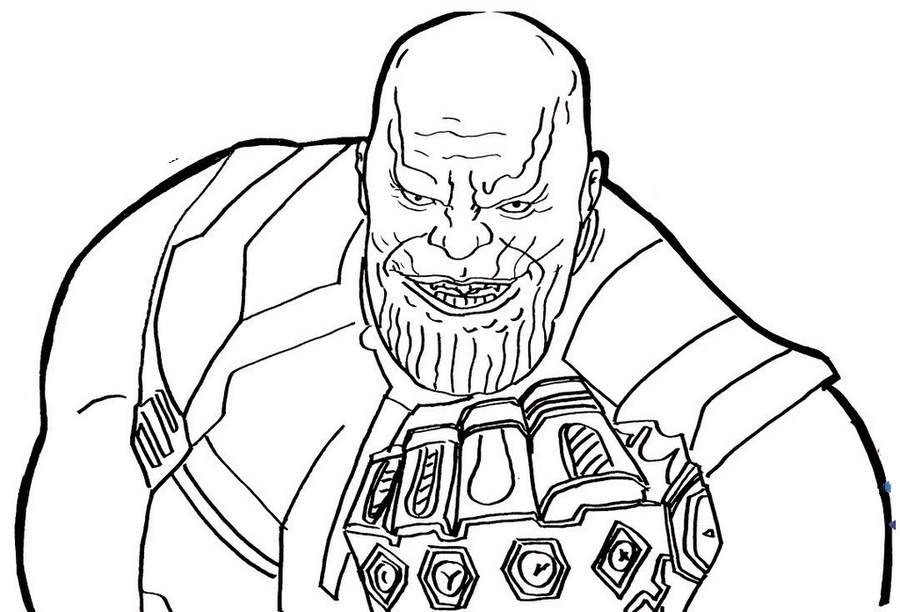 Madman Thanos Coloring Page XColorings