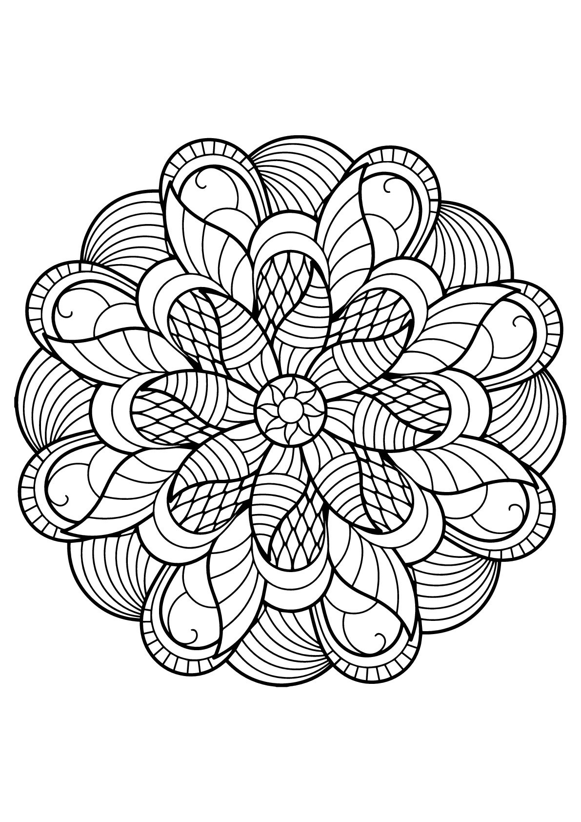 Mandala From Free Coloring Books For Adults 6 Mandalas Adult 