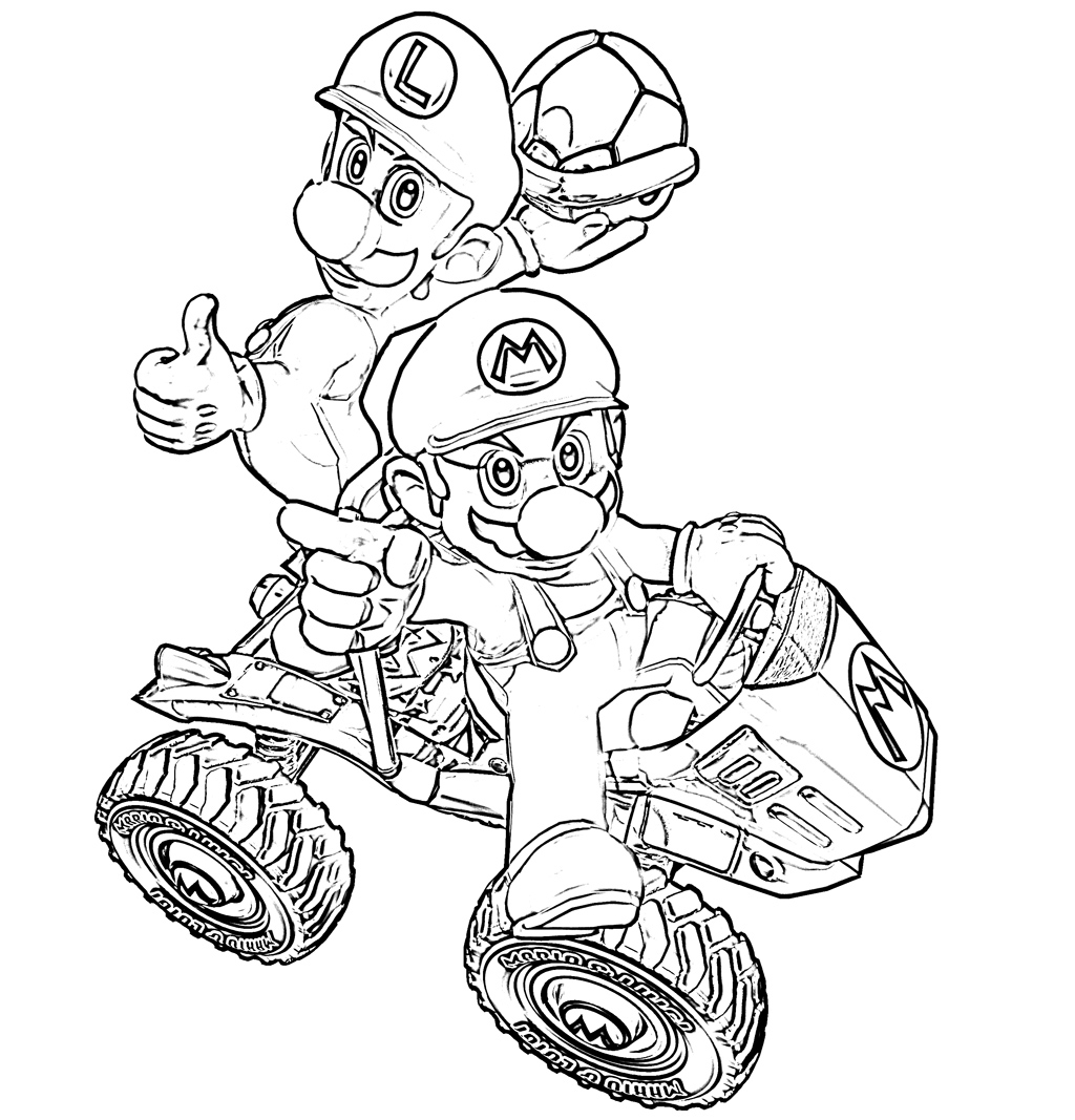Mario Kart Coloring Pages Best Coloring Pages For Kids