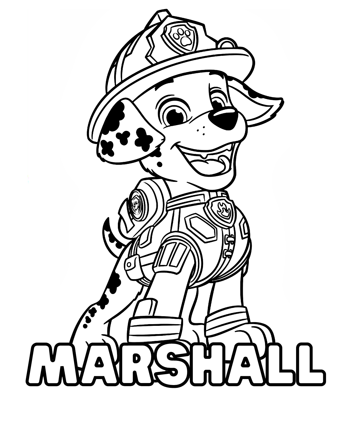 Marshall Paw Patrol Coloring Pages Printable Paw Patr Vrogue co