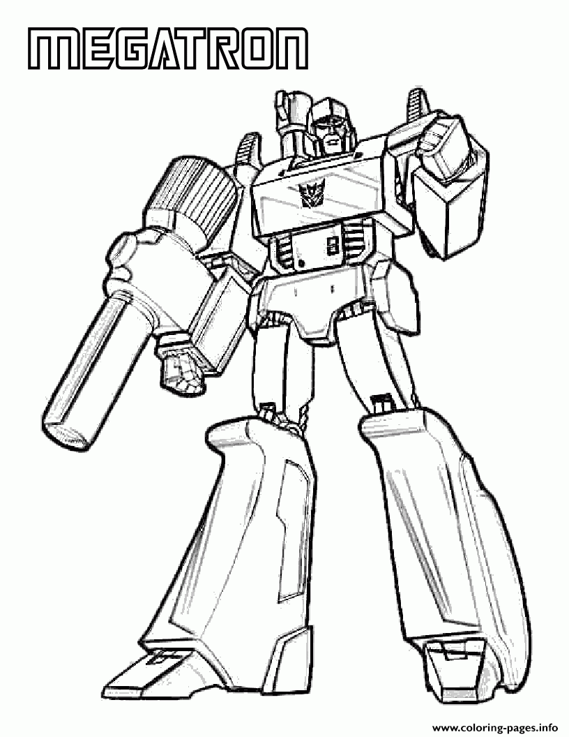 Megatron Transformers 2 Coloring Page Printable
