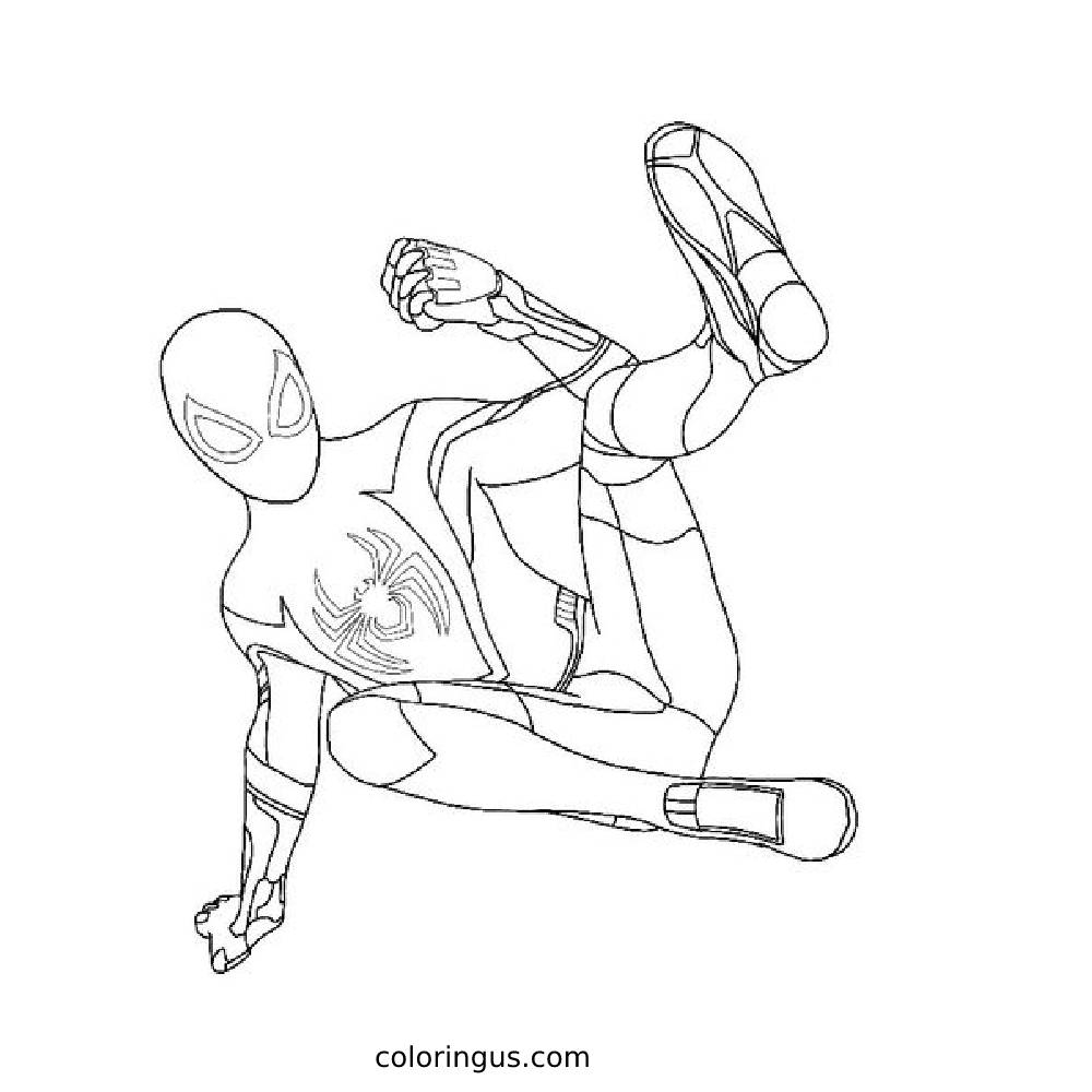Miles Morales Coloring Pages Free Printable PDF 