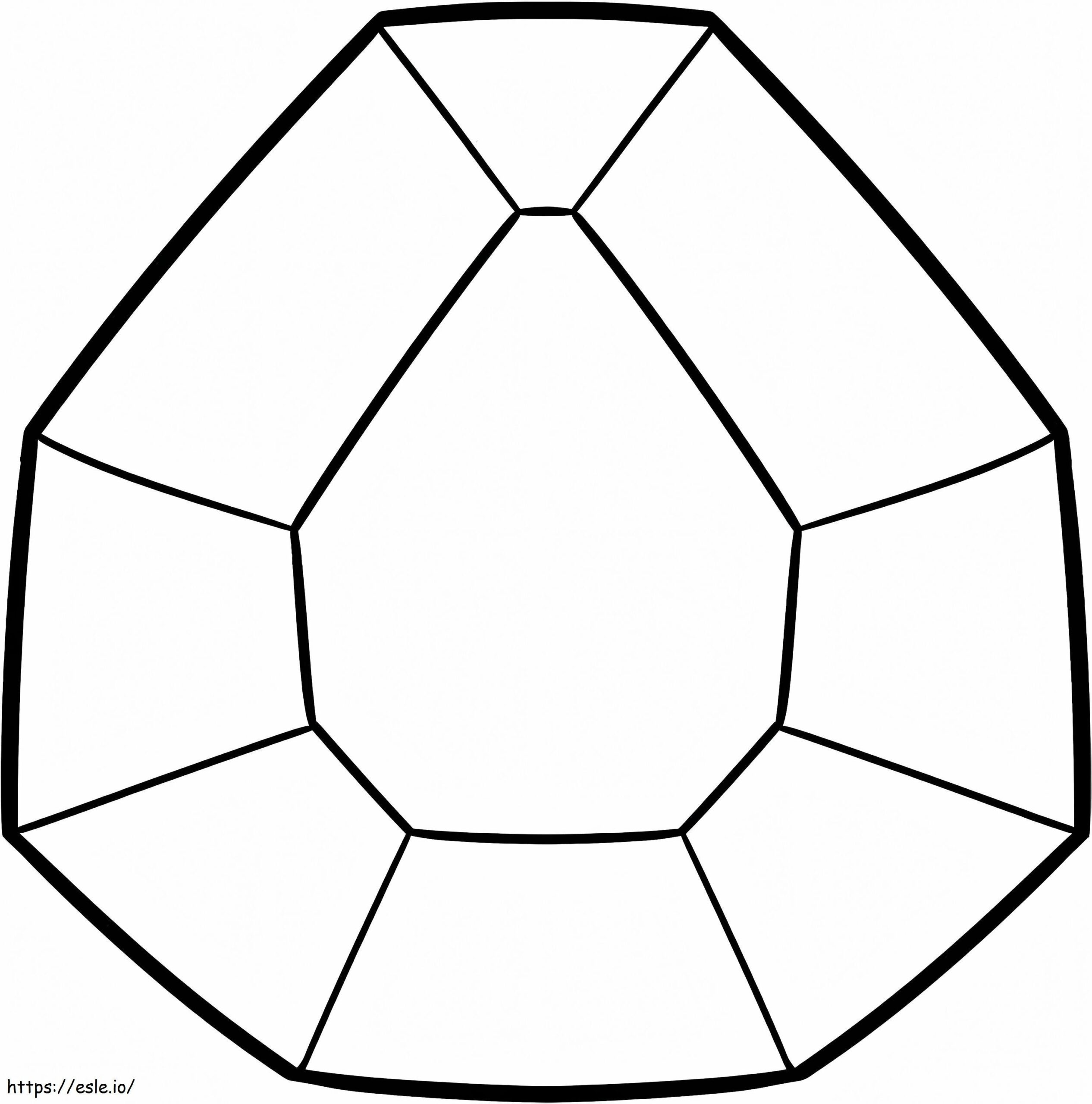 Minecraft Diamond Coloring Page