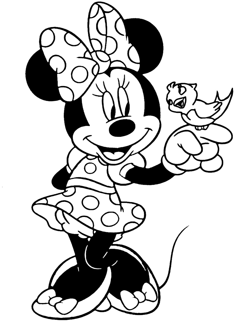 Minnie Mouse Coloring Pages Coloring Pages For Kids And Adults