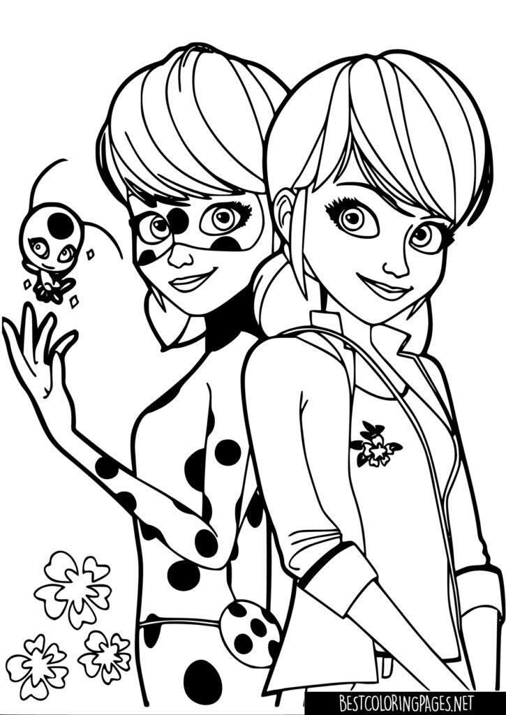 Miraculous Ladybug Coloring Book Free Printable Coloring Pages