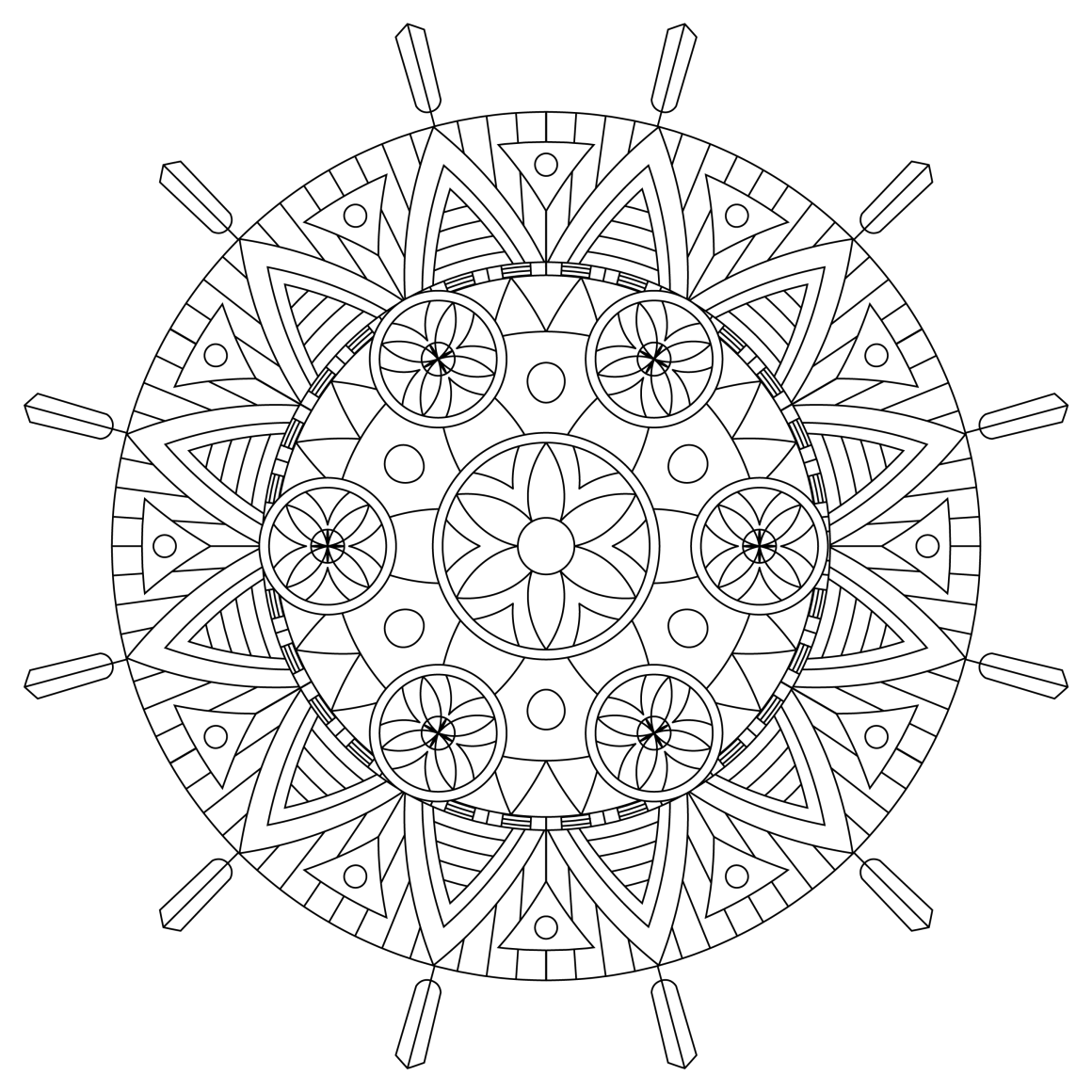 Monday Mandala Coloring Pages Coloring Pages