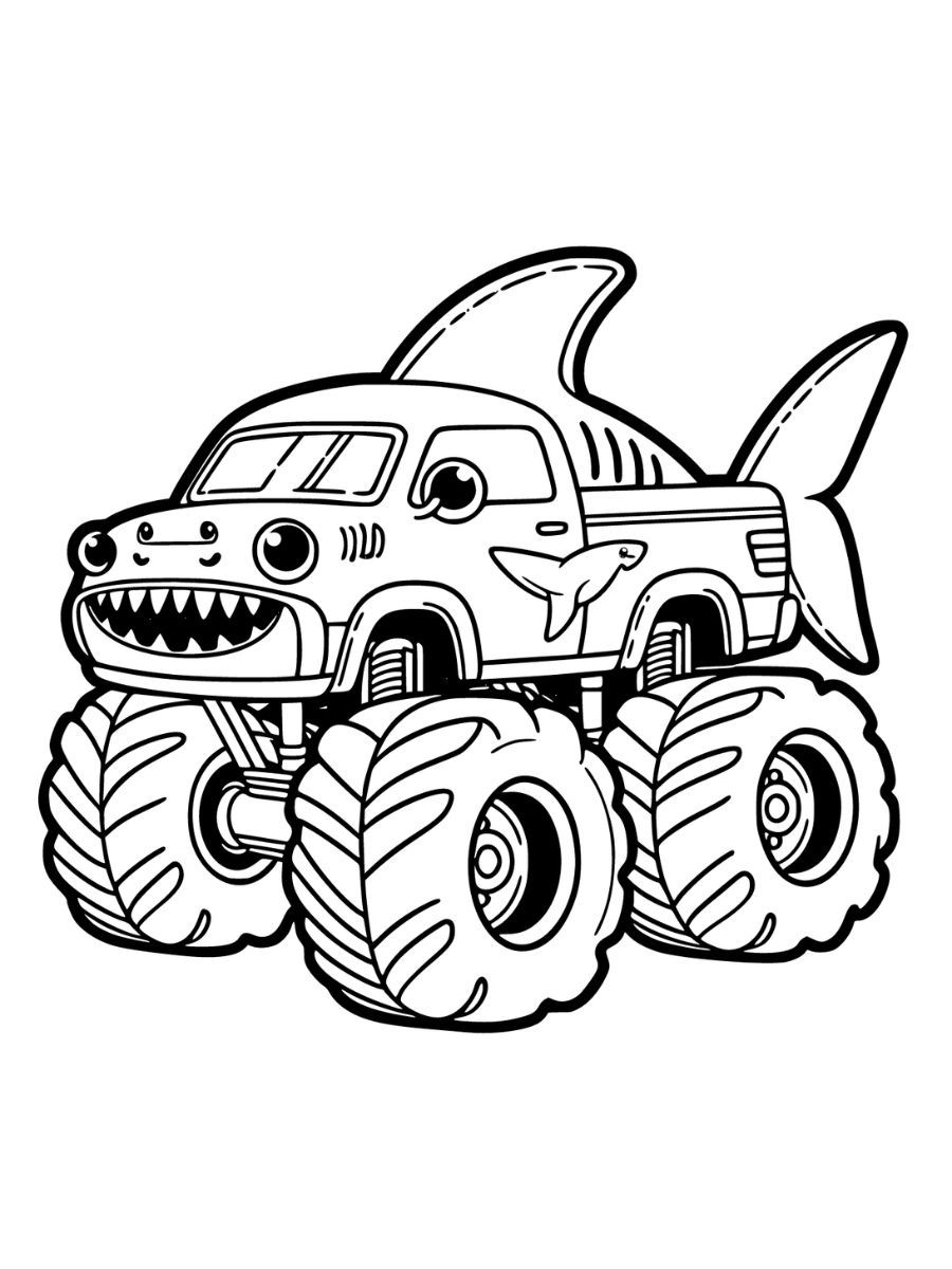 Monster Truck Coloring Pages Monster Truck Coloring Pages Truck