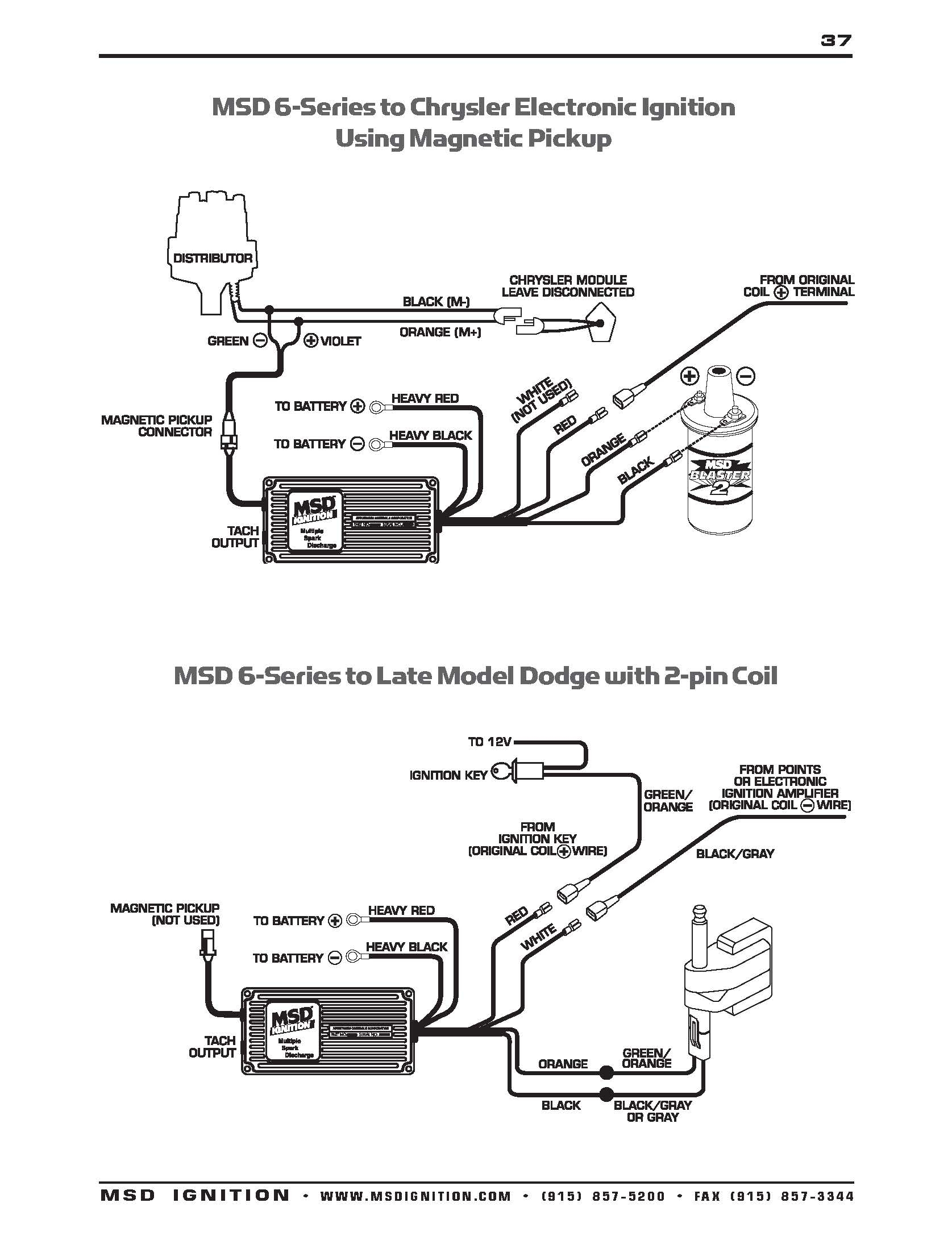 Msd Distributor Wiring Diagram Easy Wiring
