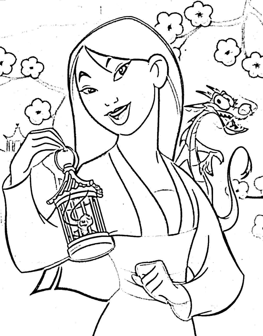 Mulan Coloring Pages At GetColorings Free Printable Colorings 