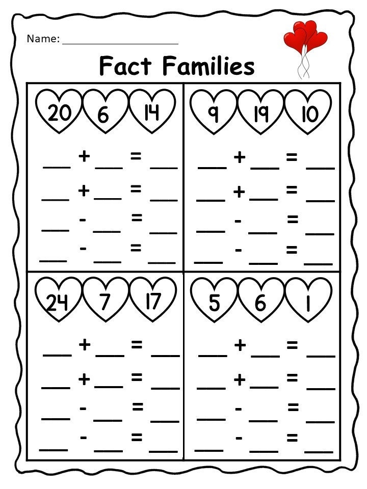 Multiplication And Division Fact Family Worksheets Printable Parents 