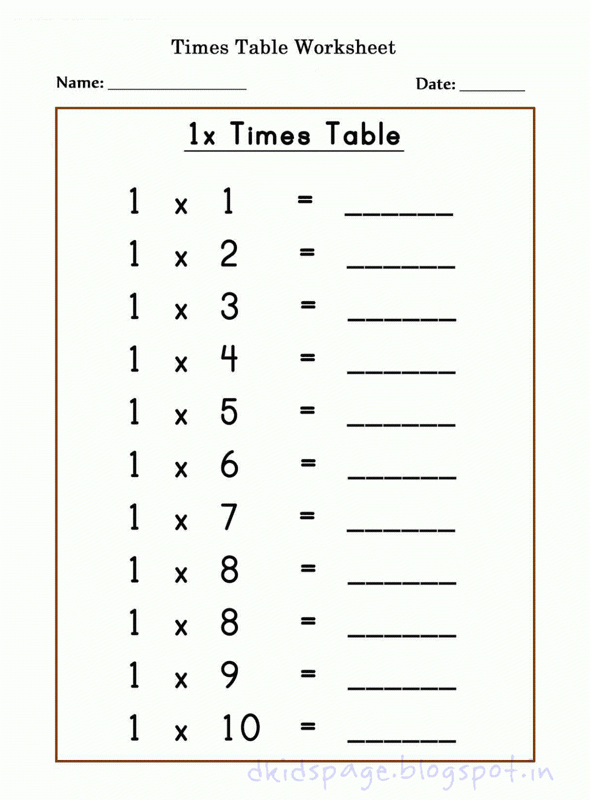 Multiplication Worksheets 6 And 7 Times Tables Printable 