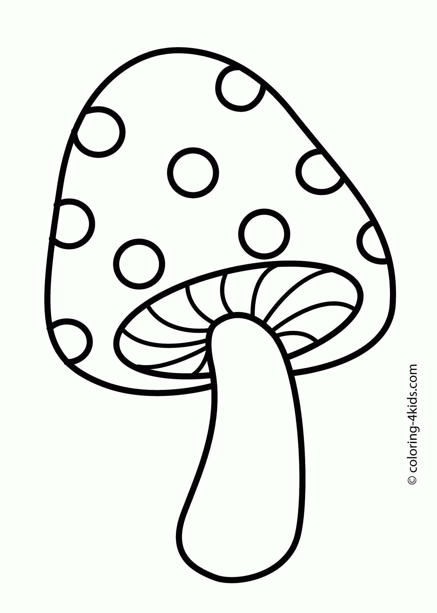 Mushroom Coloring Pages To Download And Print For Free
