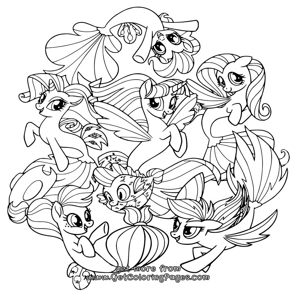 My Little Pony Coloring Pages Learny Kids