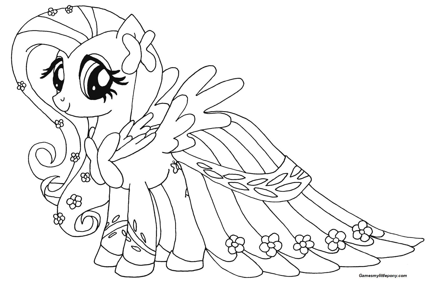 My Little Pony Queen Chrysalis From My Little Pony Coloring Page My 
