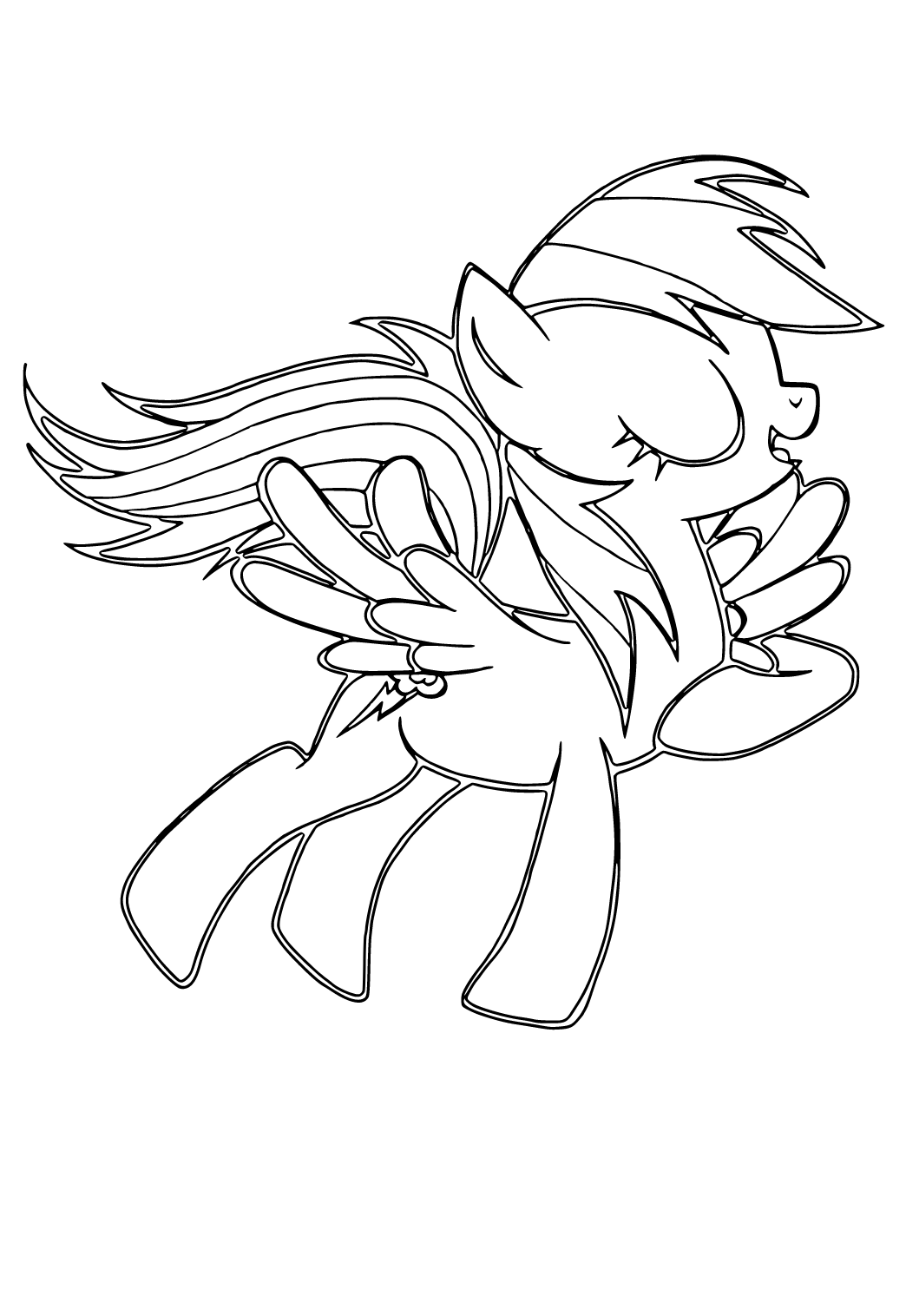 My Little Pony Rainbow Dash Printable Coloring Pages Infoupdate