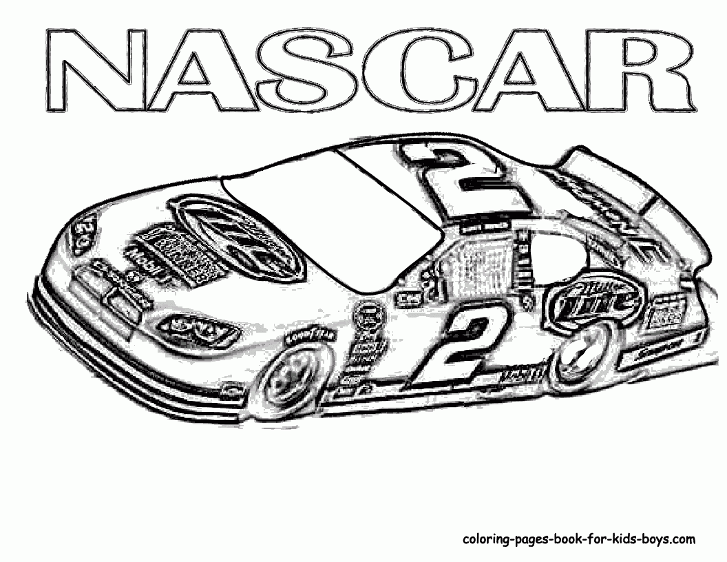 Nascar Coloring Pages To Download And Print For Free