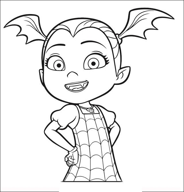 Nice Cute Vampirina Coloring Page Free Printable Coloring Pages
