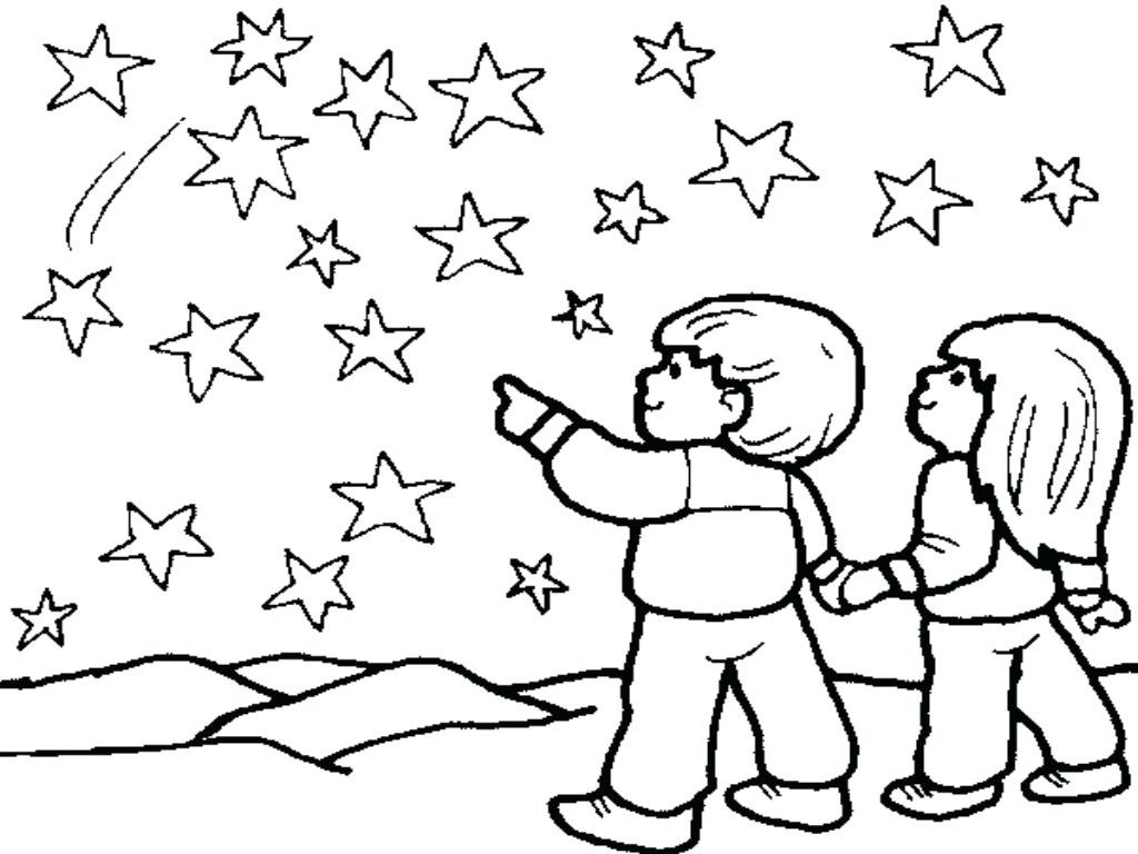 Night Sky Coloring Page At GetDrawings Free Download