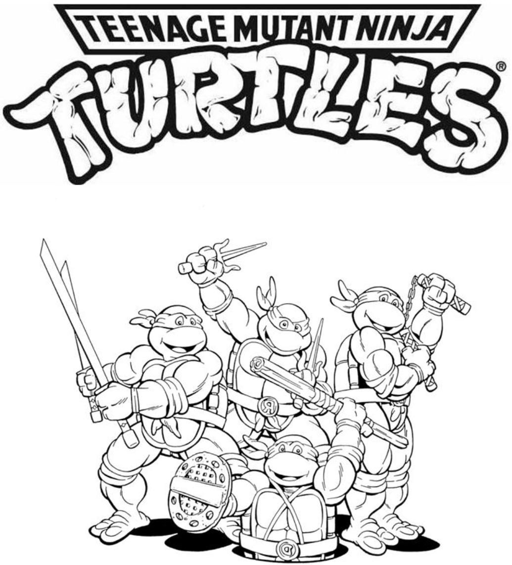 Ninja Turtle Coloring Books