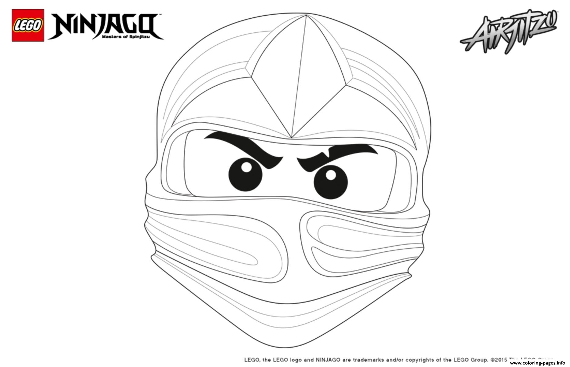 Ninjago Lego Kai Coloring Page Printable