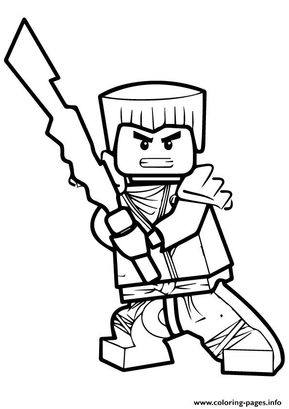 Ninjago Zane Coloring Page Printable