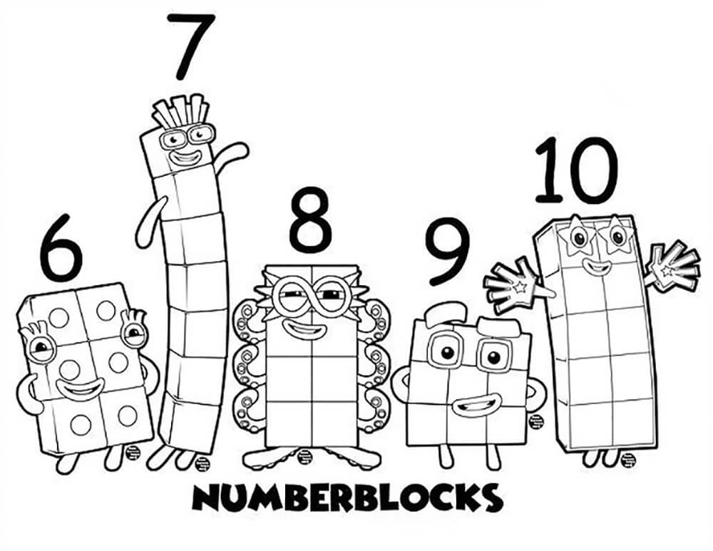Number Block 11 Coloring Pages