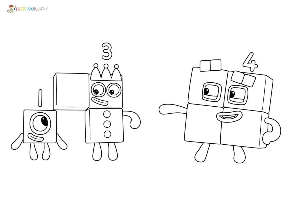 Number Block Coloring Pages For Kids Coloring Pages