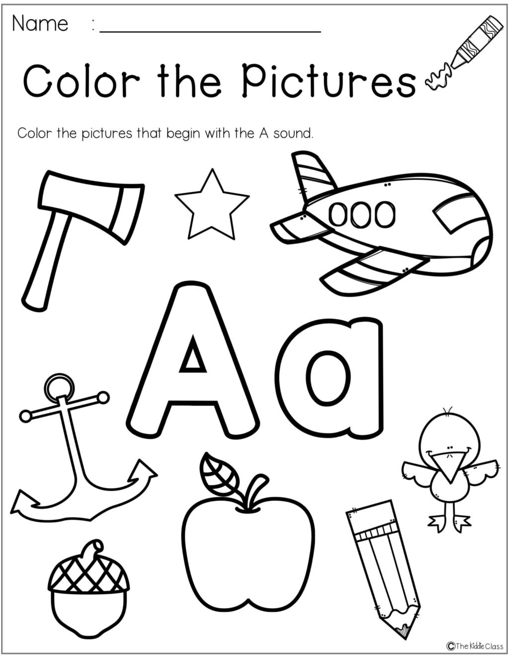 Nursery Worksheets Alphabet