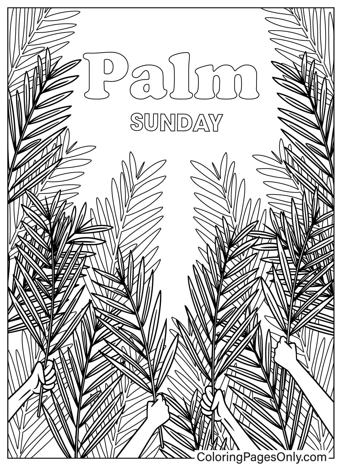 Palm Sunday Coloring Book Free Printable Coloring Pages