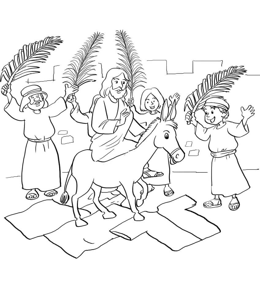Palm Sunday Coloring Pages Free Printable Coloring Pages For Kids