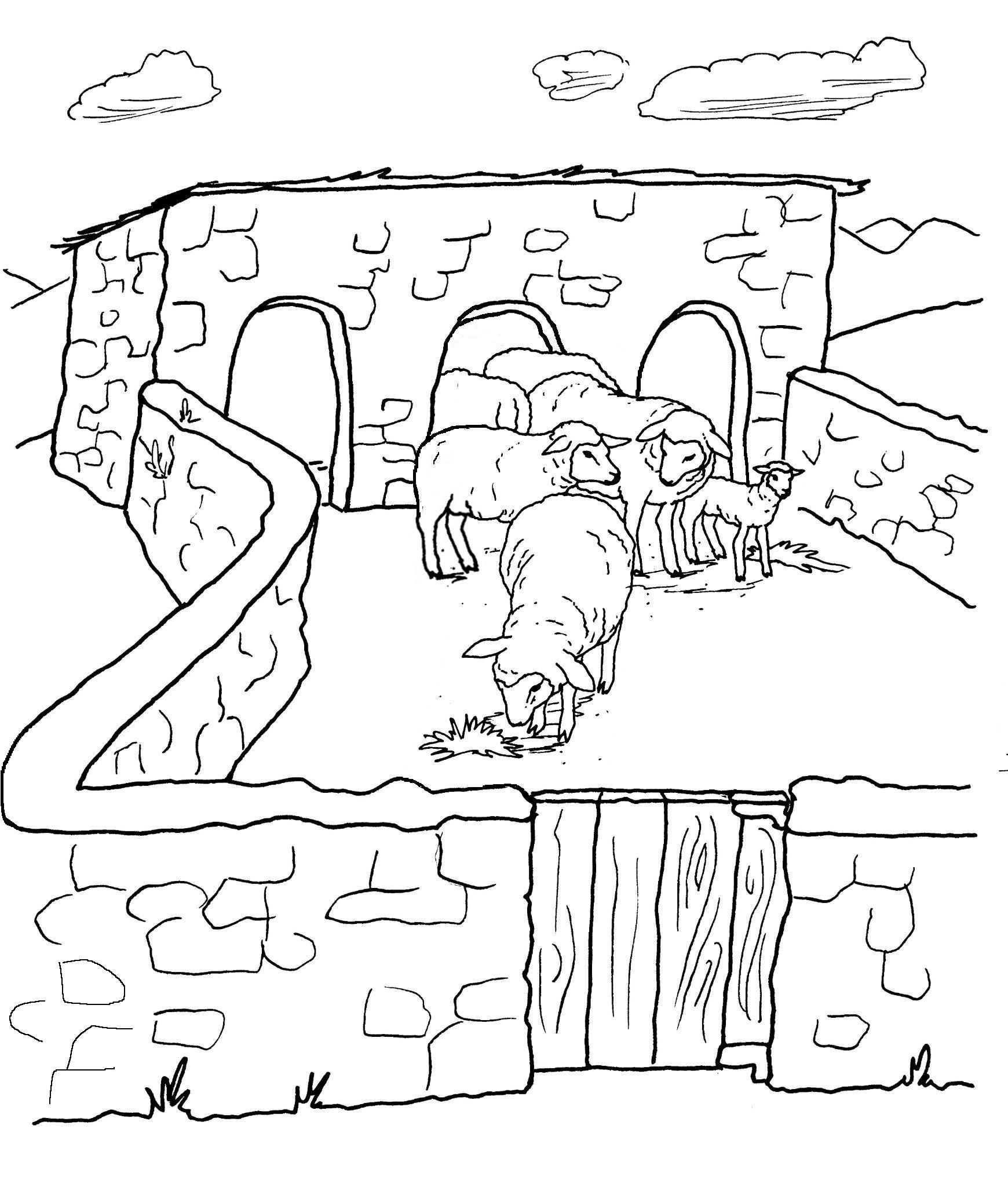 Parable Of Lost Sheep Coloring Pages Coloring Home