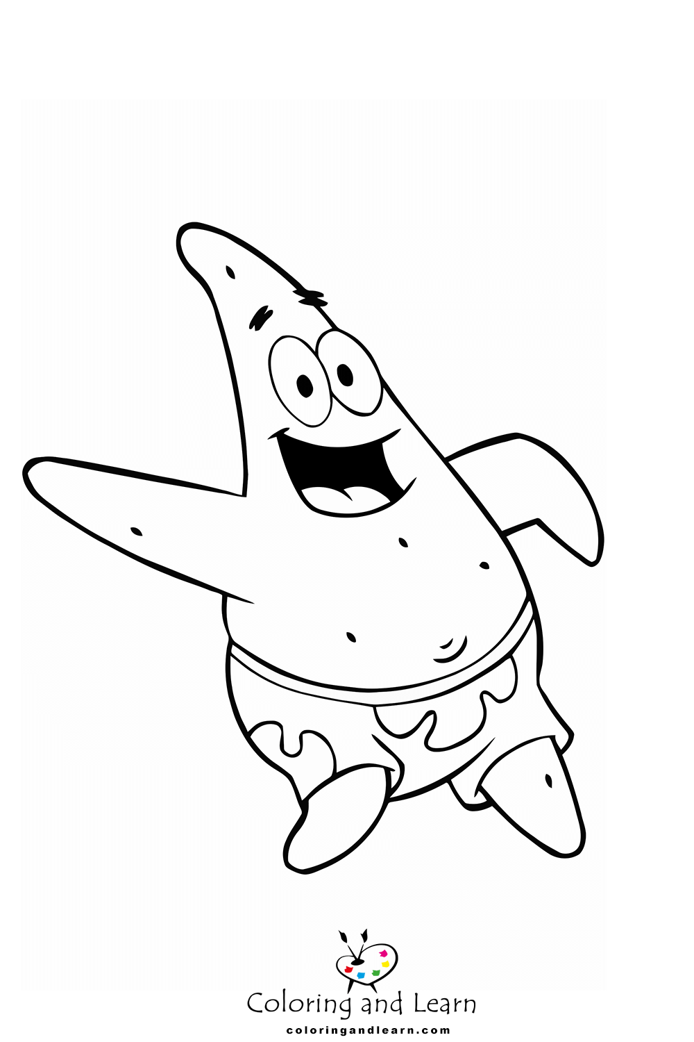 Patrick Star Coloring Pages FREE 2025 Coloring And Learn