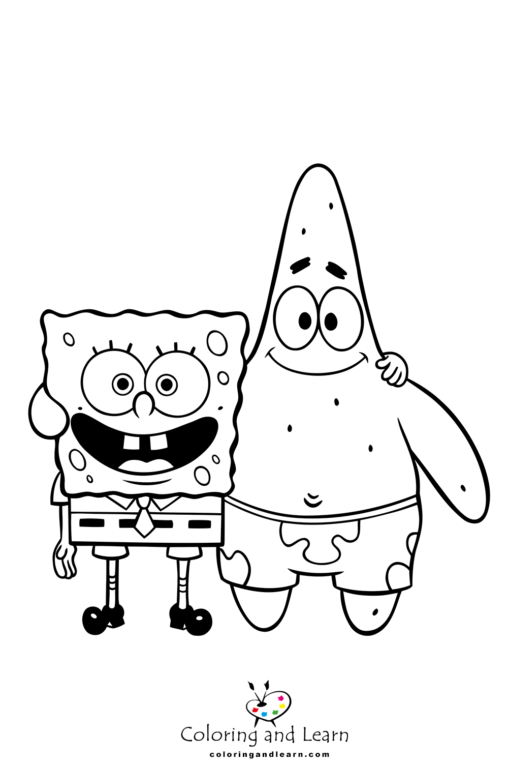 Patrick Star Coloring Pages FREE 2025 Coloring And Learn