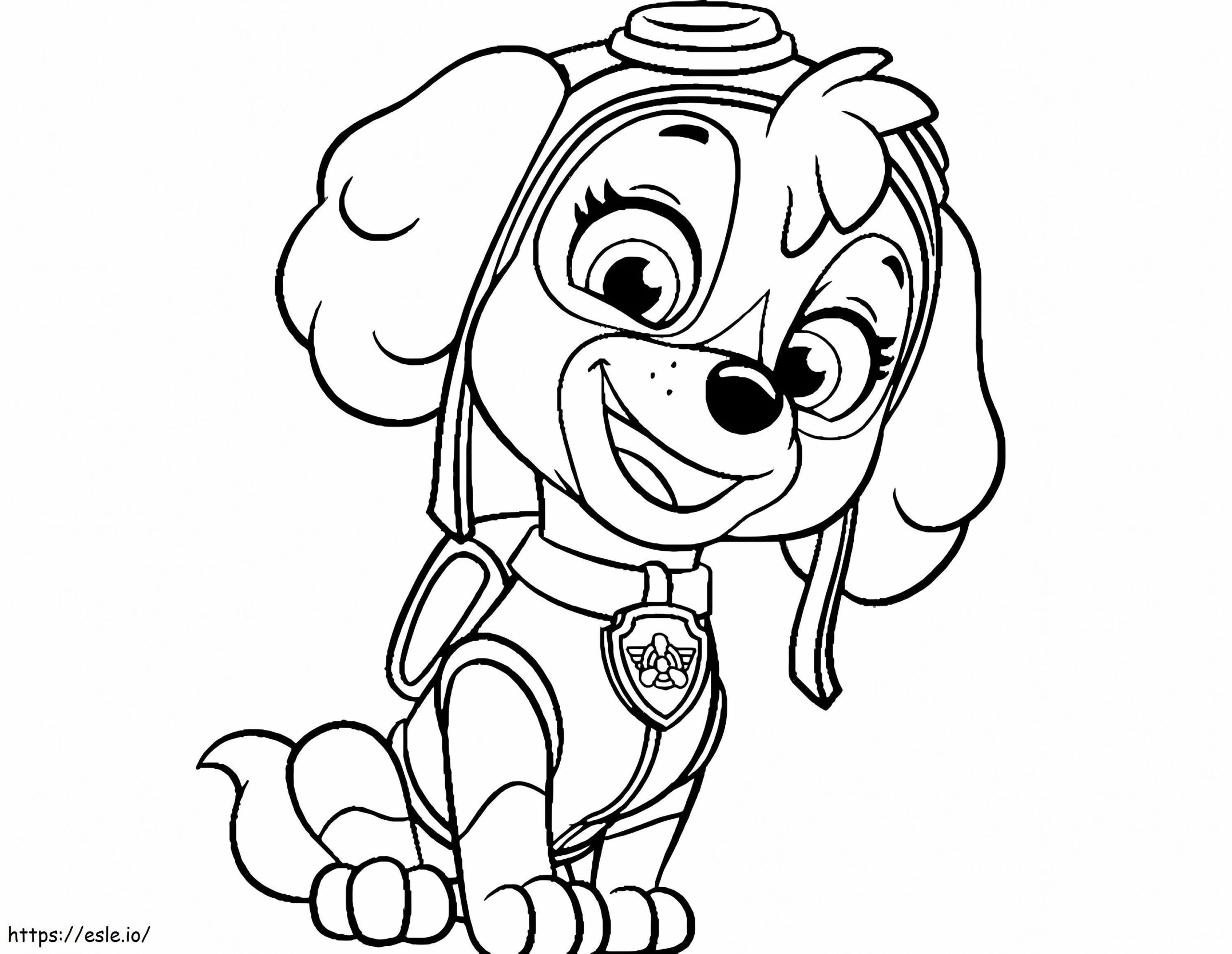 Paw Patrol Skye Coloring Page