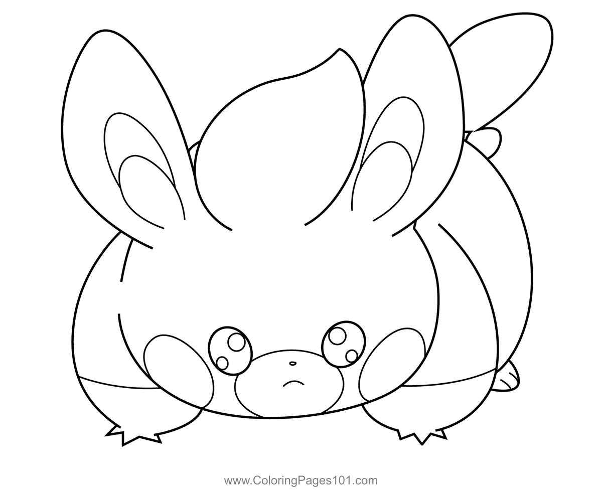Pawmi Pokemon Coloring Page For Kids Free Pokemon Printable Coloring 