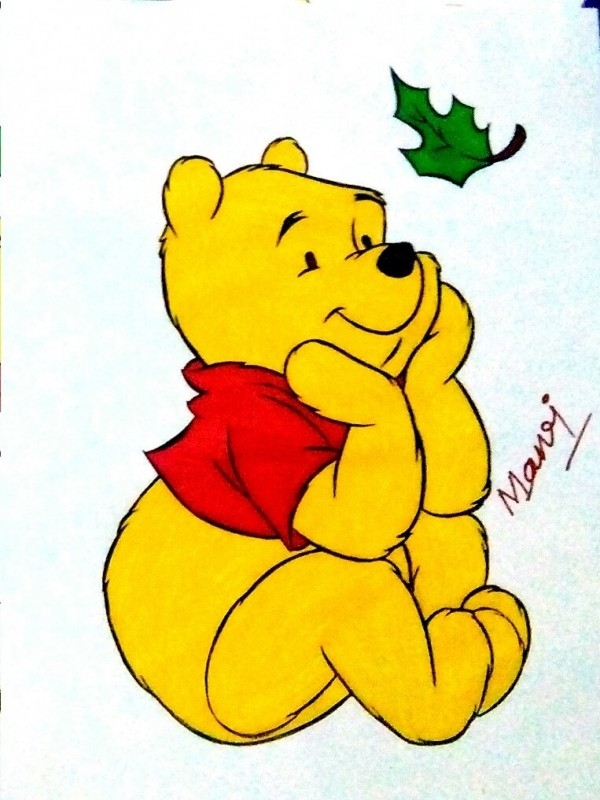 Pencil Color Of Winnie The Pooh Desi Painters