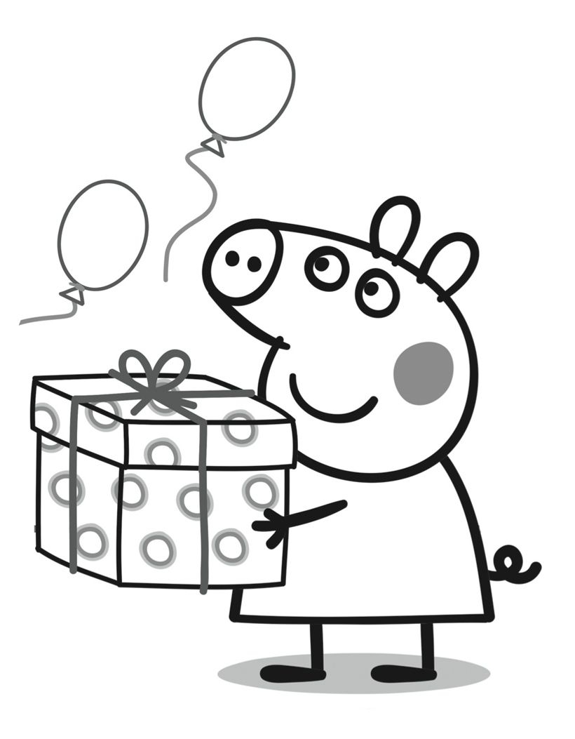 Peppa Pig Coloring Pages Free Printable PDF 