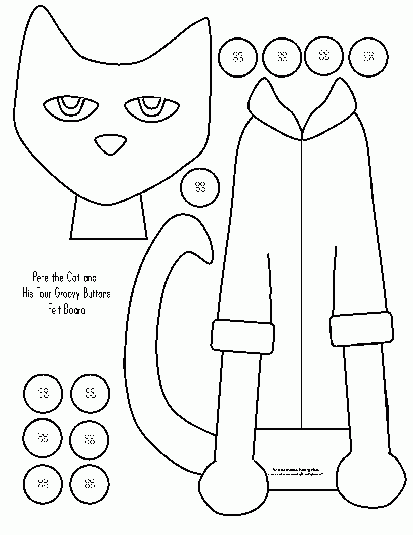 Pete The Cat Coloring Page Coloring Home