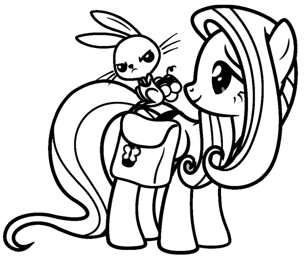 Pin On Fluttershy MLP Coloring Pages